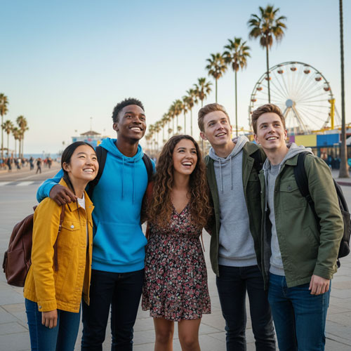 Typisches amerikanisches Highschool-Leben in den USA